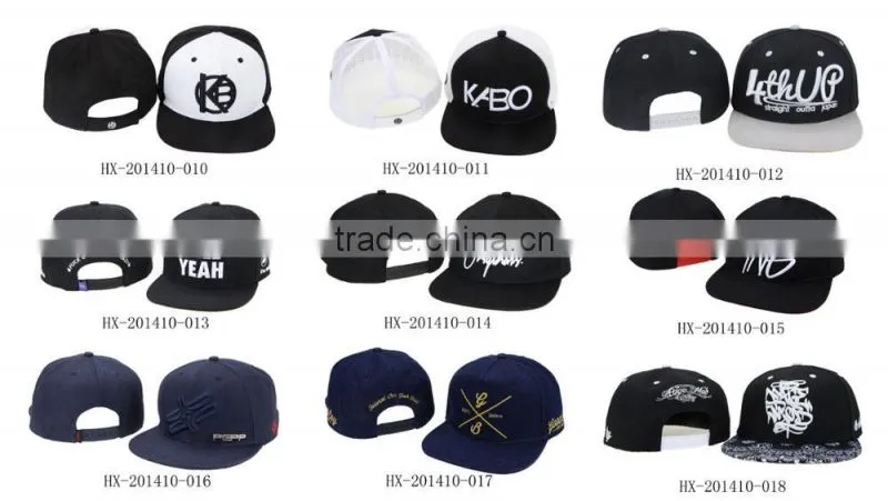 wholesale Custom leather patch logo acrylic snapback hats
