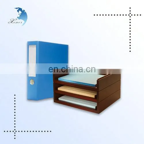 Handmade Decorative Triangular Prism Shape Wooden Pen Holder in Office