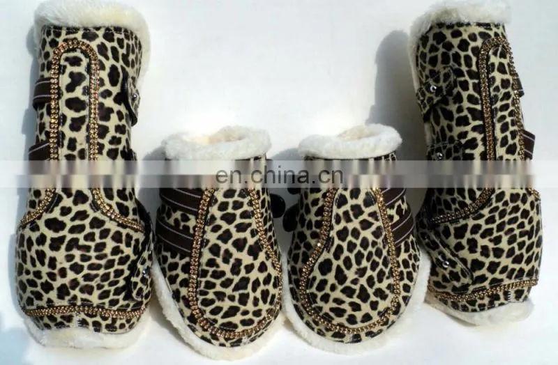 COTTON LEOPARD PRINT SADDLE PADS