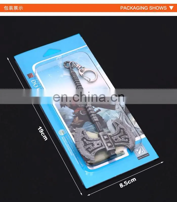 Dota 2 Axe Key Chain Gun Color Wholesale New Anime Game Dota 2 Key Chain