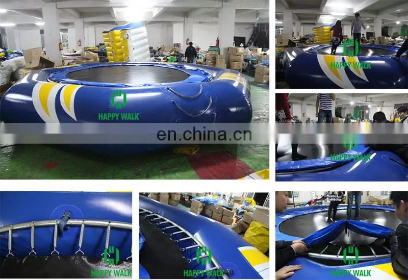 2017 popular HI high quality inflatable water trampoline, inflatable trampoline for summer for sale,