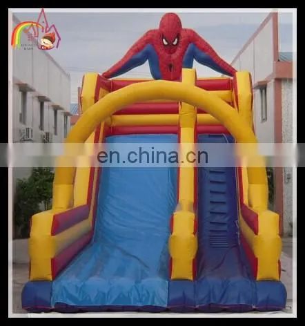 Giant inflatable dolphins water slide, inflatable wave shape water slide with pool for sale