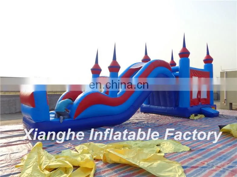 New design inflatable bouncy castle with water slide 10.5x4x4.5m