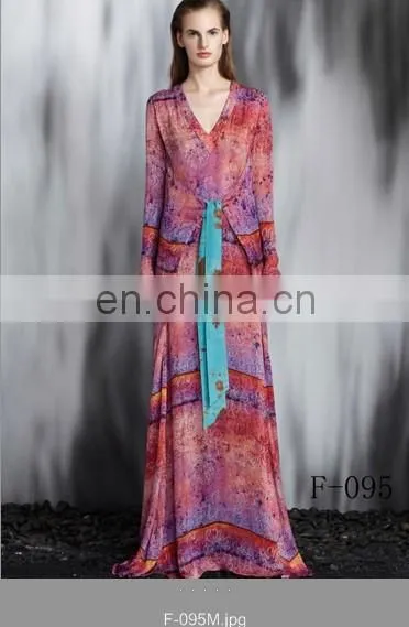2014 New Style High-quality 50D Satin Chiffon Polyester Fabric With Digital Print