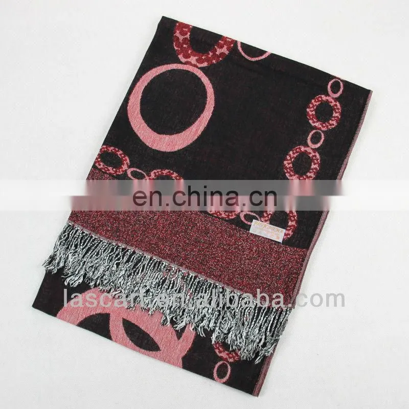 mixed material winter scarf