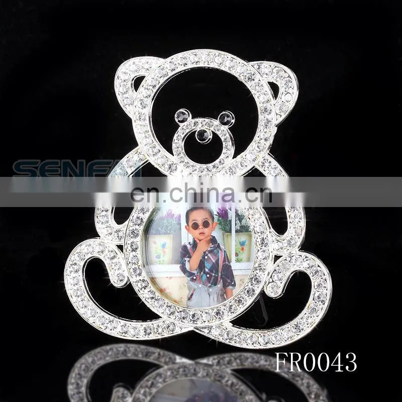 China supplier wholesale baby boy photo frame crystal 12 months baby photo frame