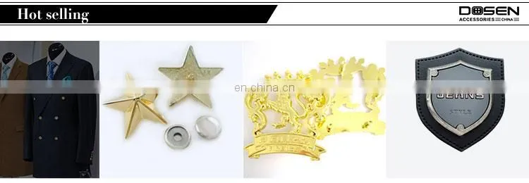Shiny Metal Snap Buttons Regular Hexagon Middle Slotted Stud Press Garment Snap Fastener For Full Dress Uniform Fur Coat