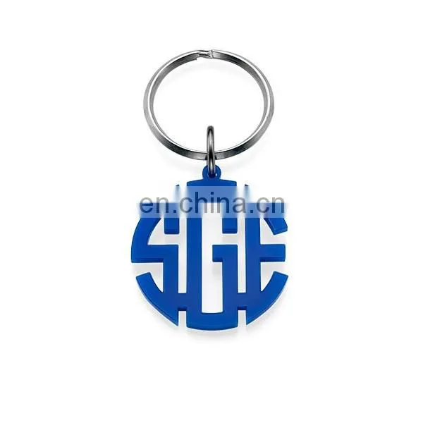 Wholesale Customized Acrylic Monogram Keychain