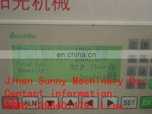 CNC Glass Cutting Table Machine with Optima Software