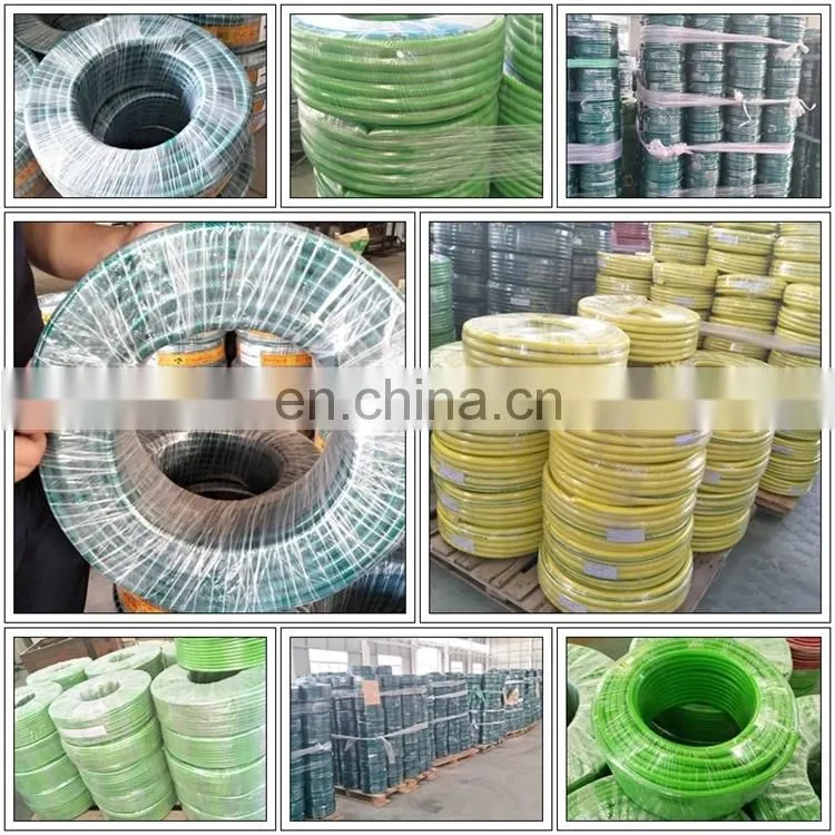 Factory Produce PVC Fiber Reinforced Hose Pipe / Braided Transparent Flexible PVC Garden Hose