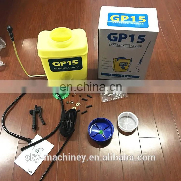 GP15 15 litres knapsack hand high pressure bug chemical sprayer