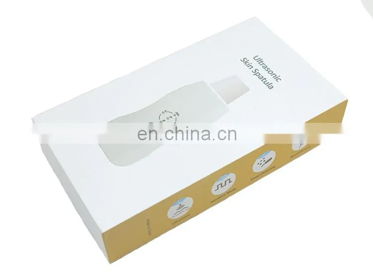 2018 deep clean facial skin scraper electric ultrasonic skin scrubber for beauty whitening facial machine