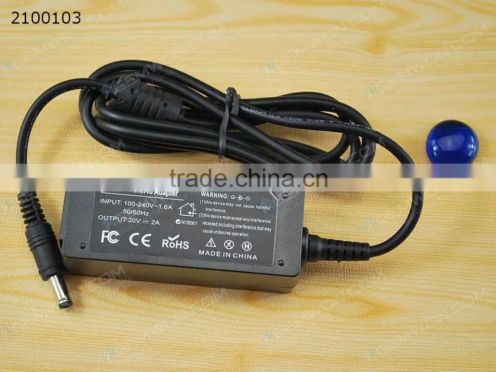 High Copy Laptop AC Power adapter for LENOVO 20V 2A 5.5*2.5mm 40W