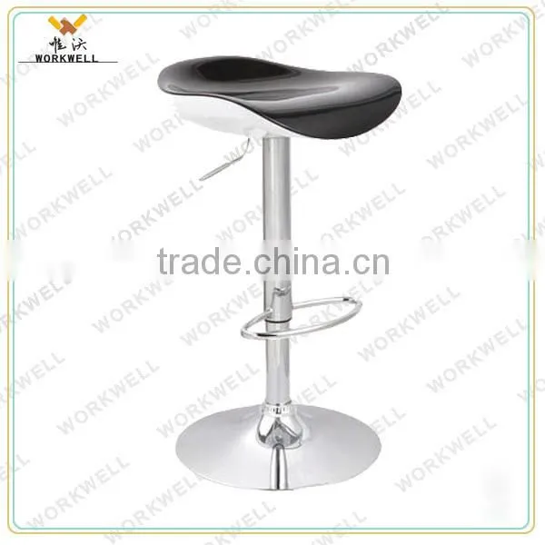 cheap design ABS metal high swivel bar lounge chairs