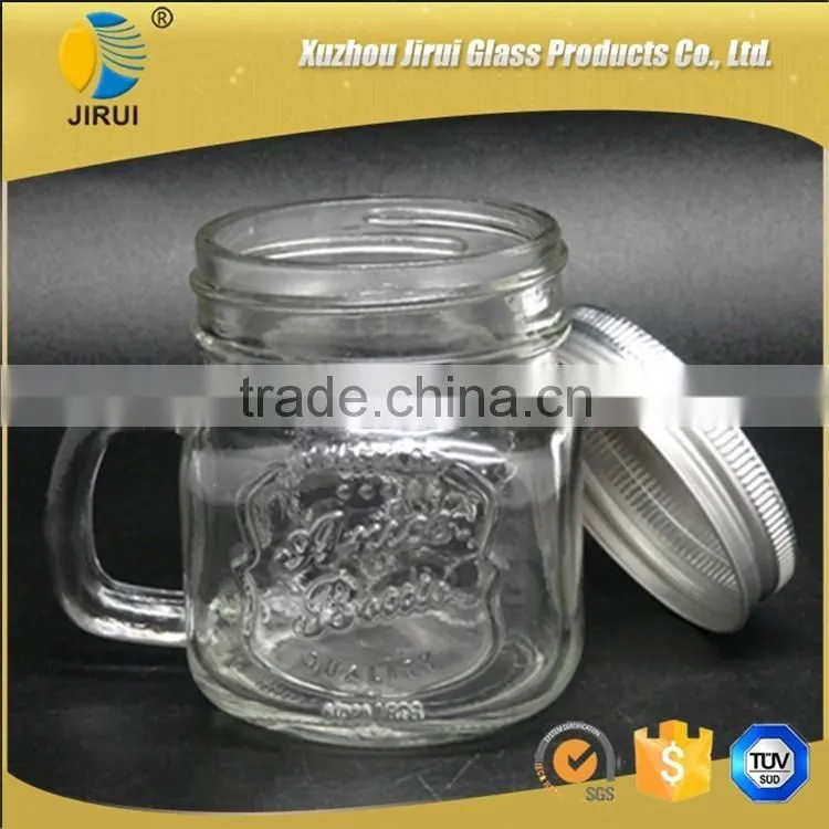 200ml Small Glass Mason Jar With Metal Lid