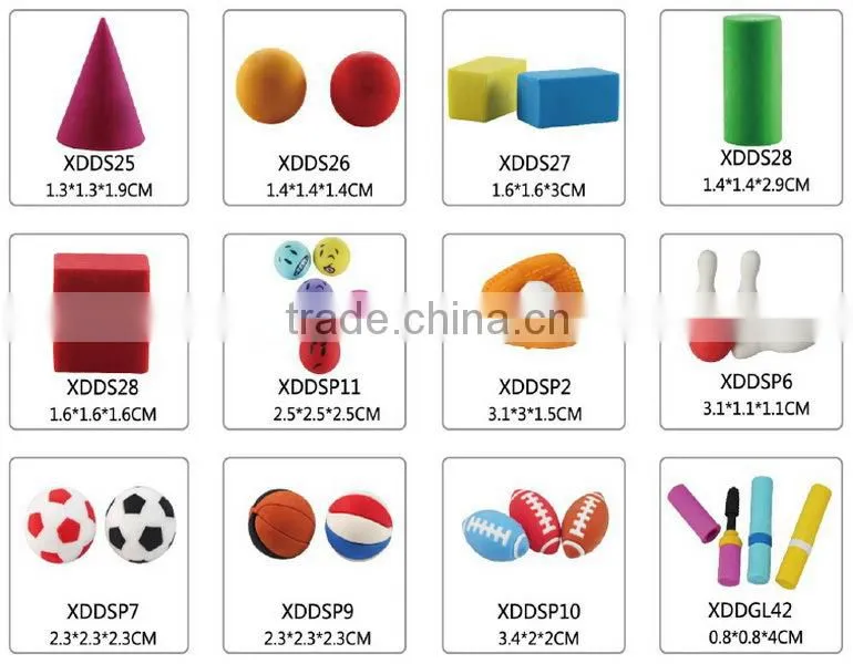 Hotsale Cheap Chinese Stationery 3D Tiger Cute Animal Rubber Eraser