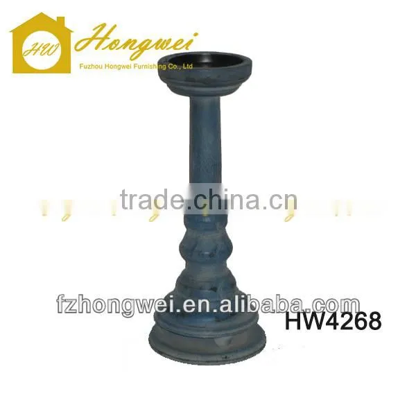Hong wei antiquated dark blue wooden holder