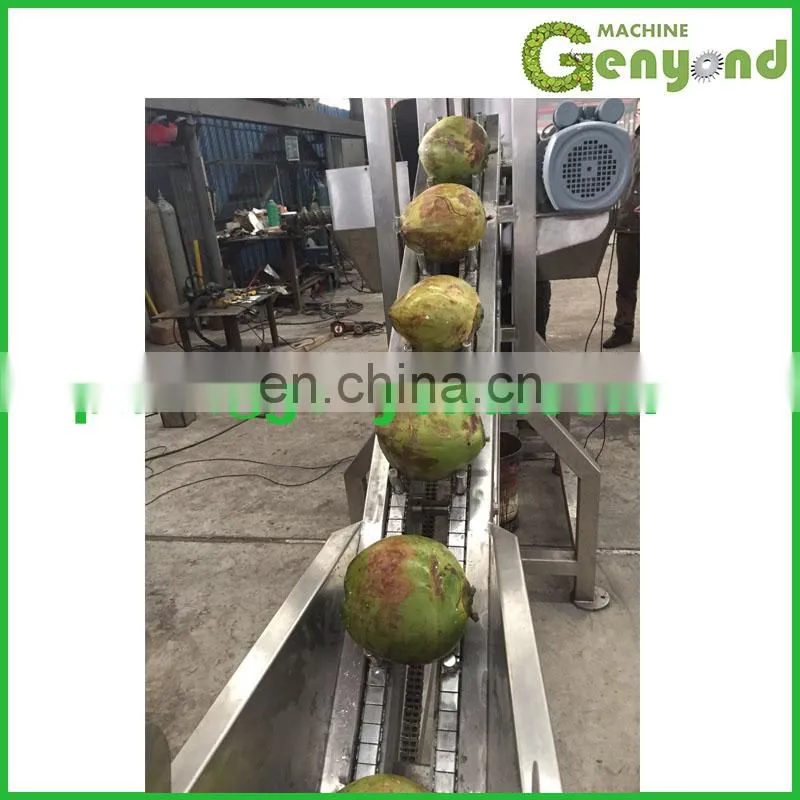 green young coconut half cutting machine for water