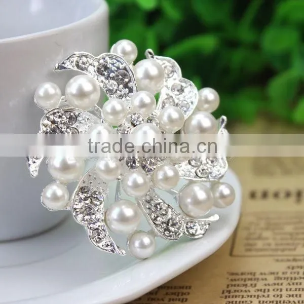 New design Rhinestone Crystal Faux Pear Brooch Pin Jewelry Gift