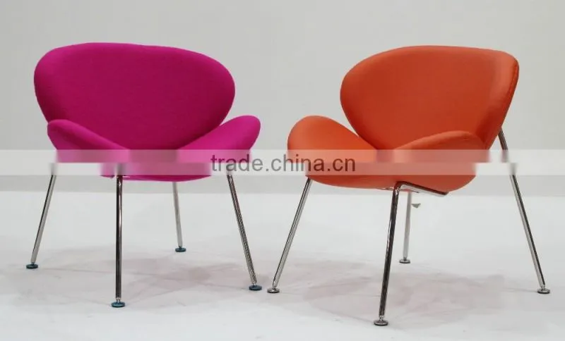 replica fiberglass/plywood stainless steel frame fabric Pierre Paulin Style Orange Slice Chair
