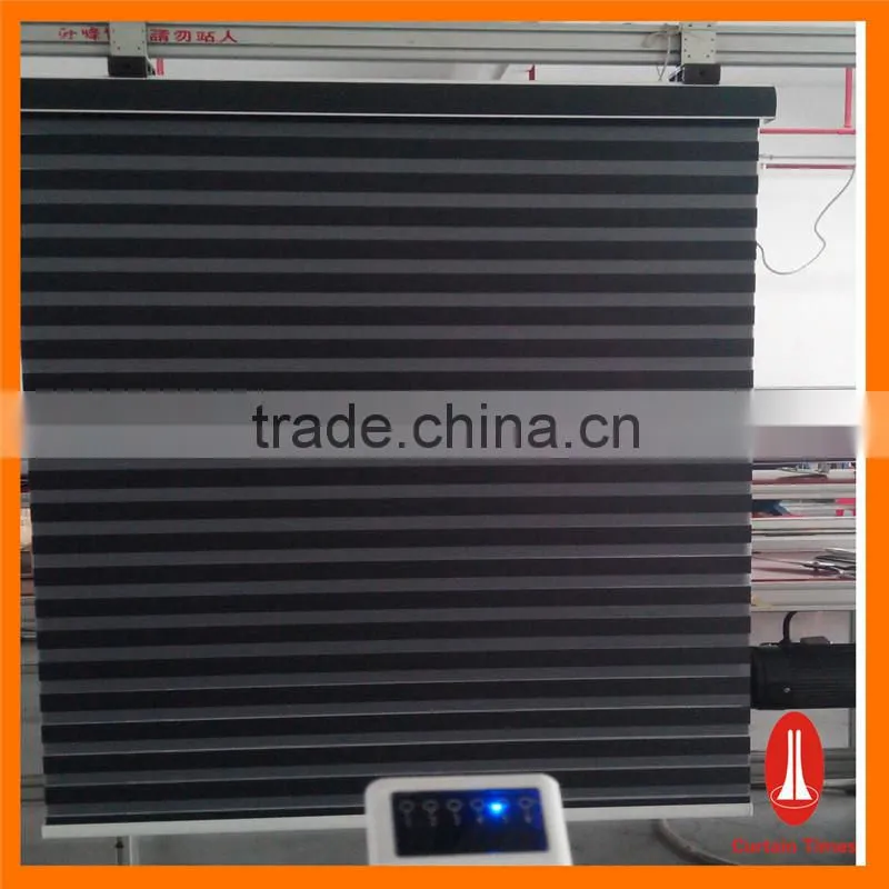 Curtain times custom window blind shades two layer fabric blinds design