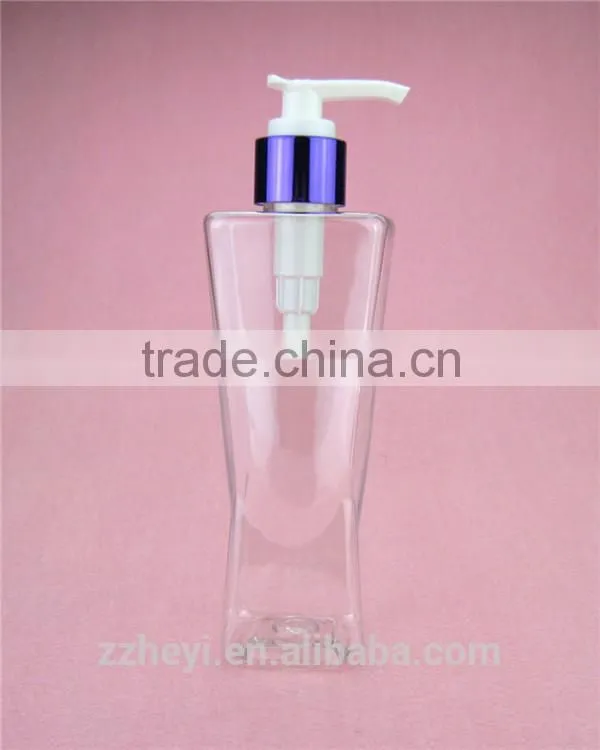 8oz 250ml clear square plastic lotion bottle empty for sale