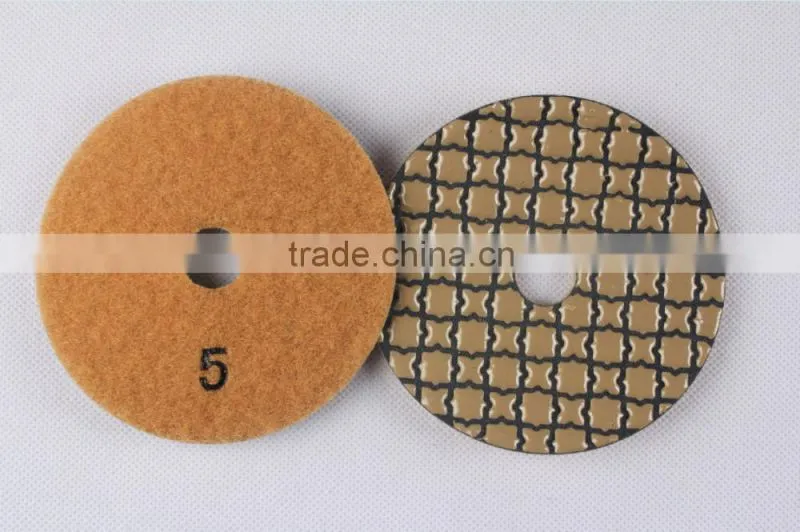 5 step Granite dry polishing pad