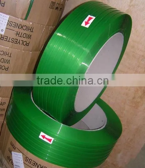 Green PET Strap For Machine Packing