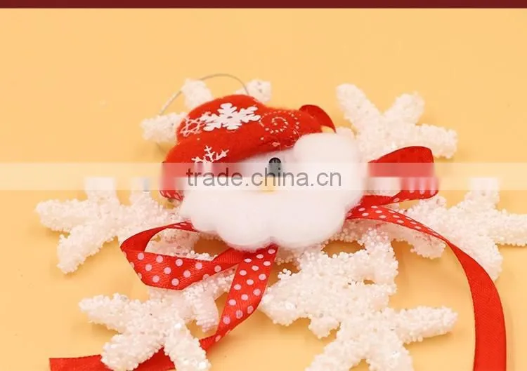 Wholesale 15 cm Christmas Tree Ornaments White Snowflake New Year Decoration Winter Wedding Decoration