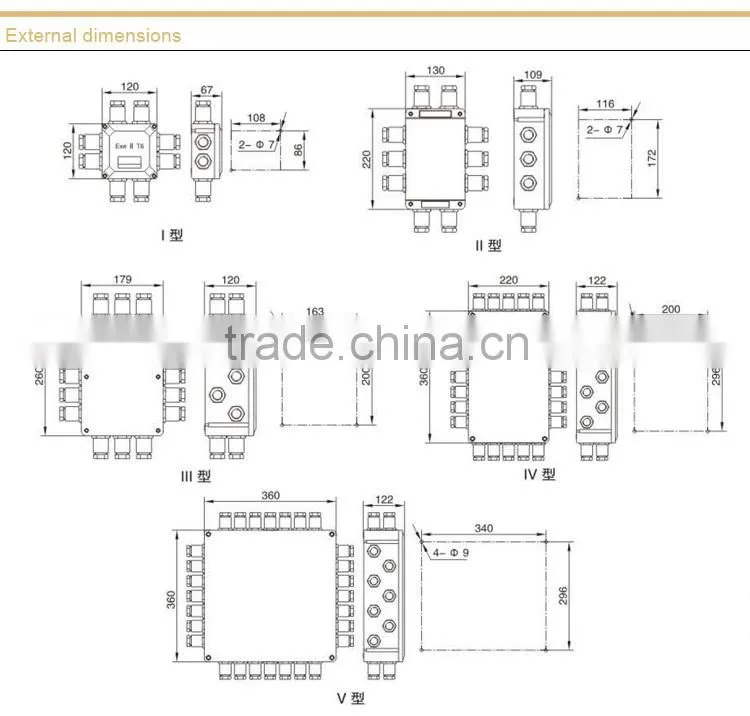 Explosion proof Corrosion proof Junction Box