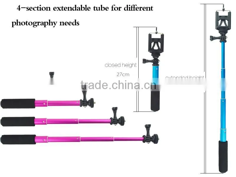 Outdoor product tube extended selfie stick