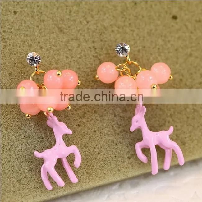 2016 hot sale Christmas deer fashion earring