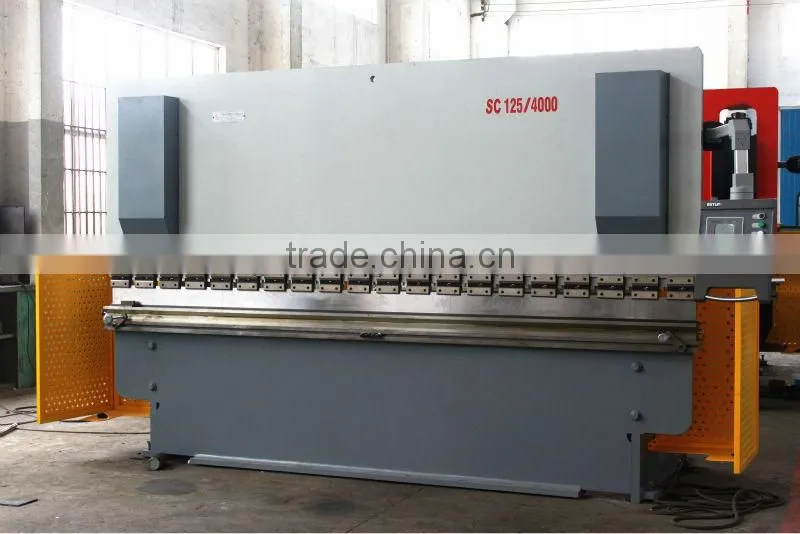 CNC bending machine WC67K-125T4000,hydraulic shearing machine