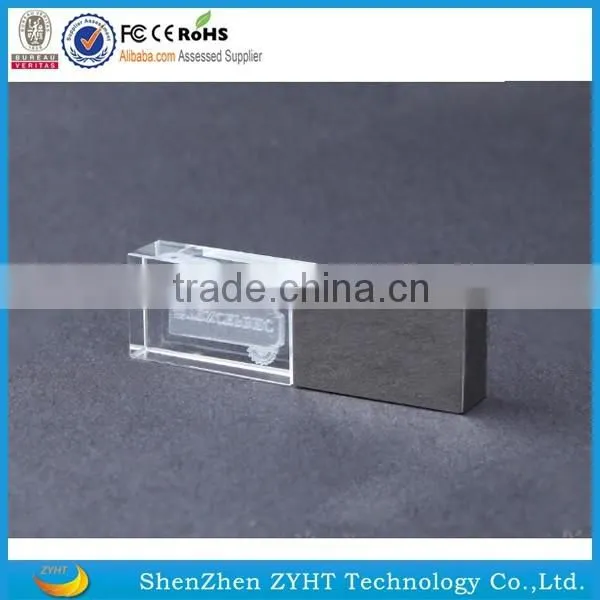 crystal glass usb flash drive 2.0