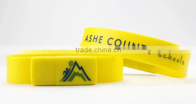 Custom wearable items bracelet style flash drives usb