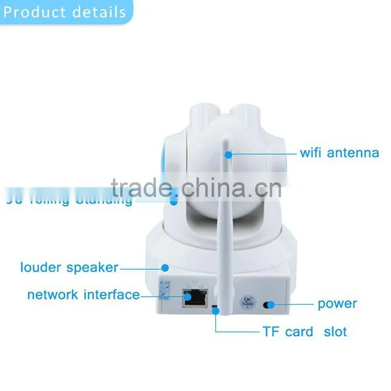 Home indoor use HD night vision P2P wireless wifi ip camera