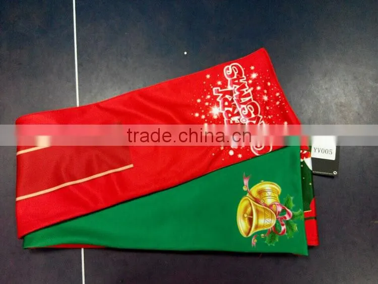 hot sale sublimation 100% polyester printed knitted football fan scarf