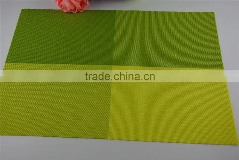 Bright Color shinny green table mats placemats for dining heat insulation kitchen placemat table decoration