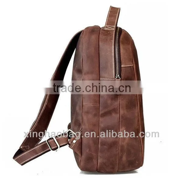 Laptop bag 2014 genuine leather laptop backpack bag