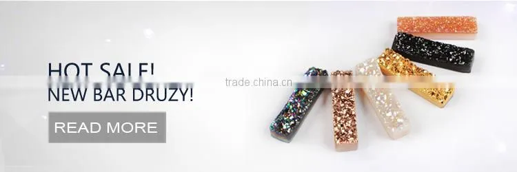 Natural AAA quality candy color agate druzy stone beads wholesale semi precious gem stone cabochons