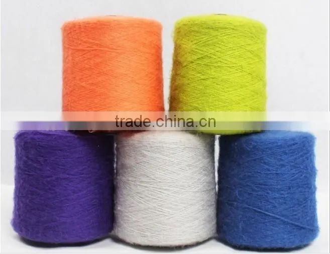 4.2NM/1Wool/Acrylic /mohair blened yarn spun fancy yarn for Knitting Scarf/Sweater