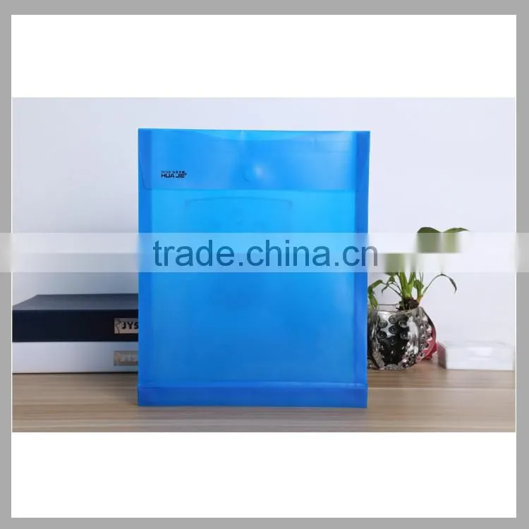 Transparent string closure envelope pp plastic clear document file bag a4 size file folder