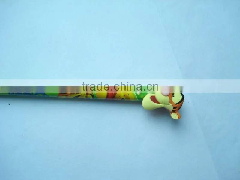 Chic plastic custom pencil topper for children's gifts