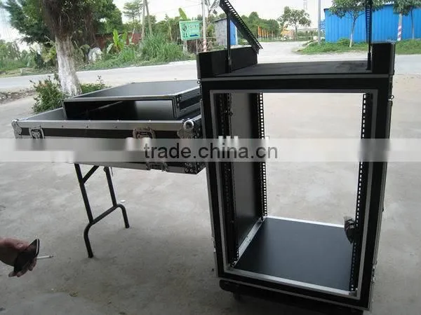 16U shockproof flight rack case