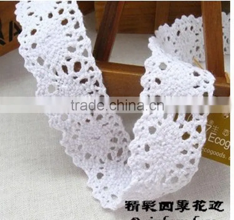 Alibaba china unique 100% cotton lace trimmings