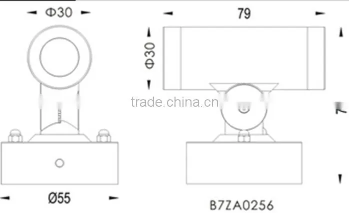 2W China supplier hotel room wall light