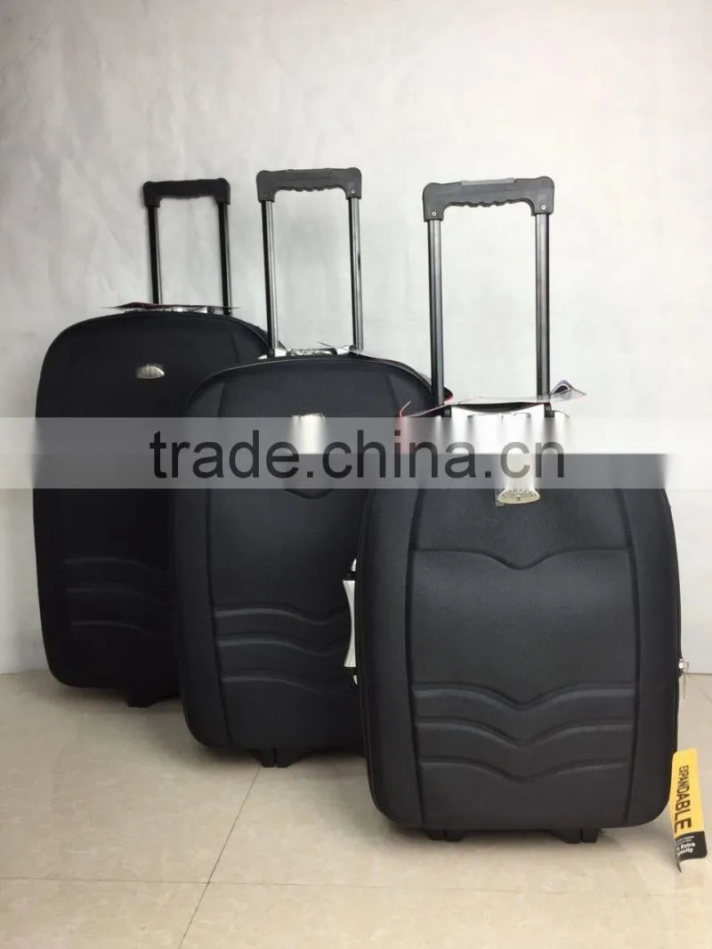 STOCK LOT 3PCS EVA TROLLEY LUGGAGE SET