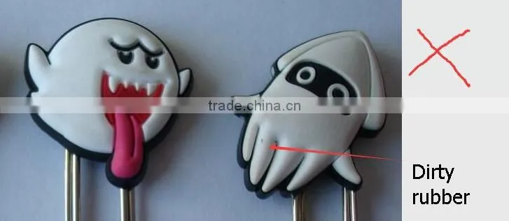 high quanlity soft rubber paper clips