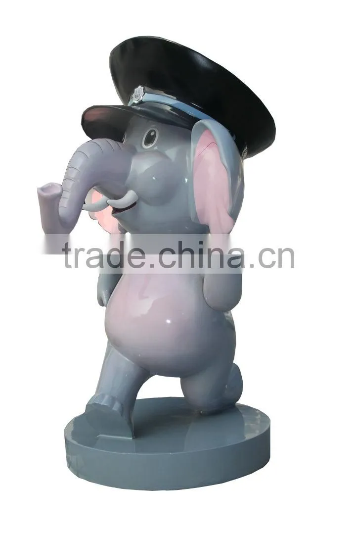 resin cute cartoon little elephant statue