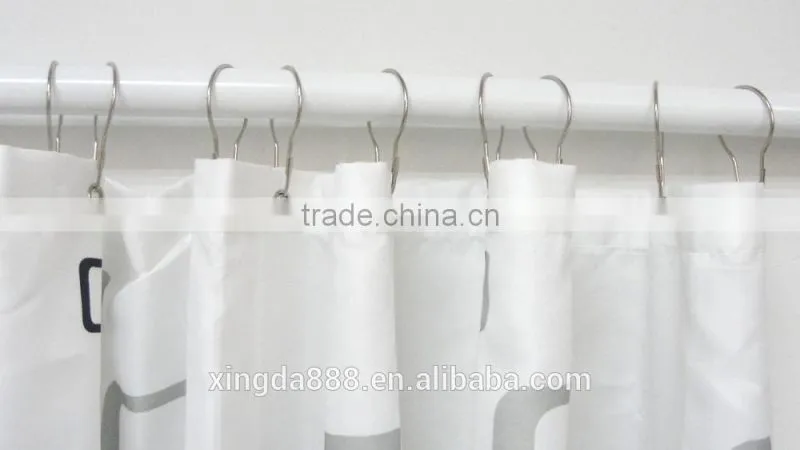 The gourd buckle shower curtain hooks/ stainless steel shower curtain hooks/simply design and high quality shower curtain hooks